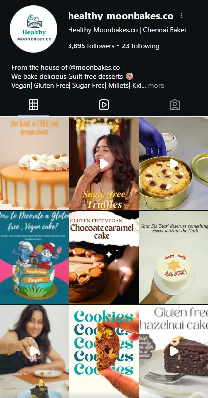 @healthy_moonbakes.co Instagram profile