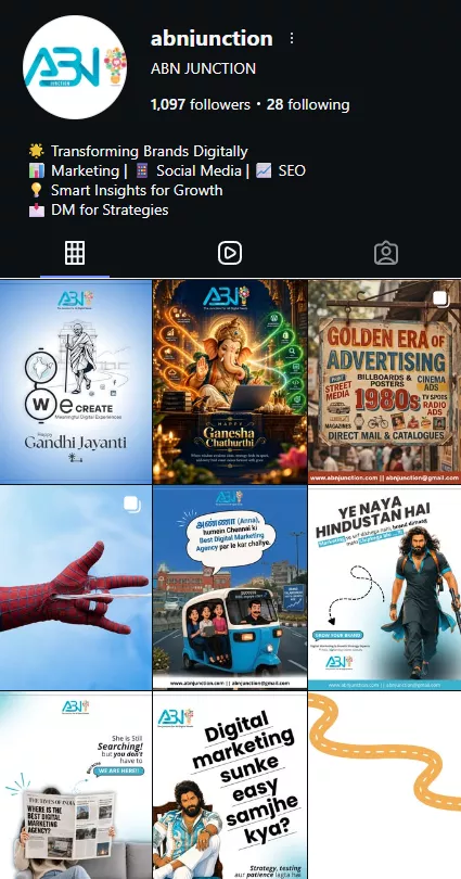 @abnjunction Instagram profile