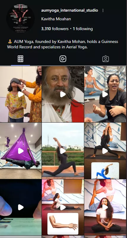 @aumyoga_international_studio Instagram profile
