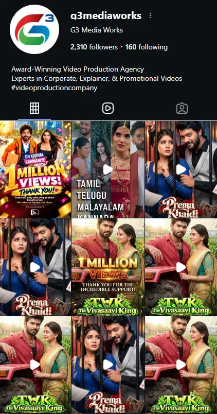 @g3mediaworks Instagram profile